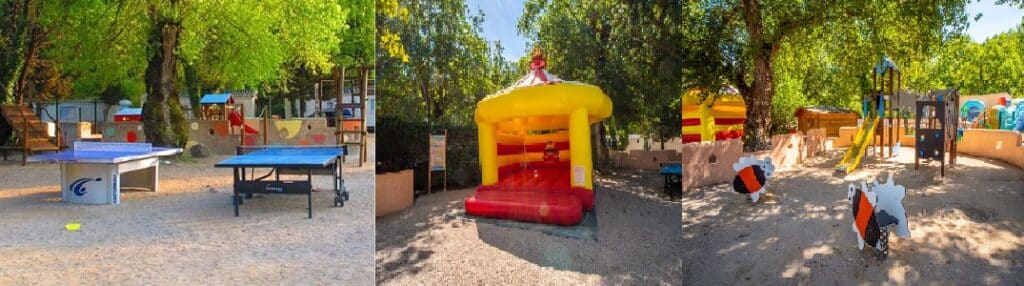 Aire de jeux camping familial Rives du loup
